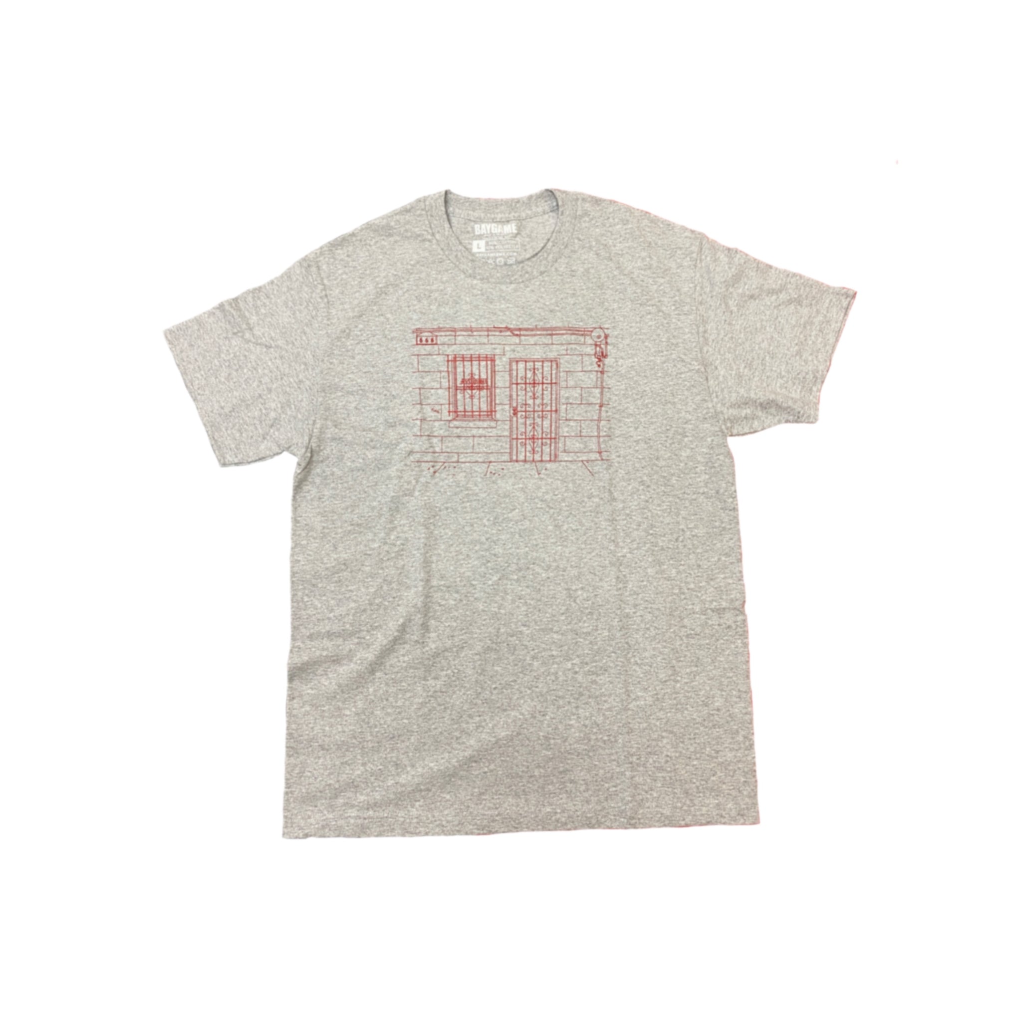 Baygame 665 Tee Grey/Red
