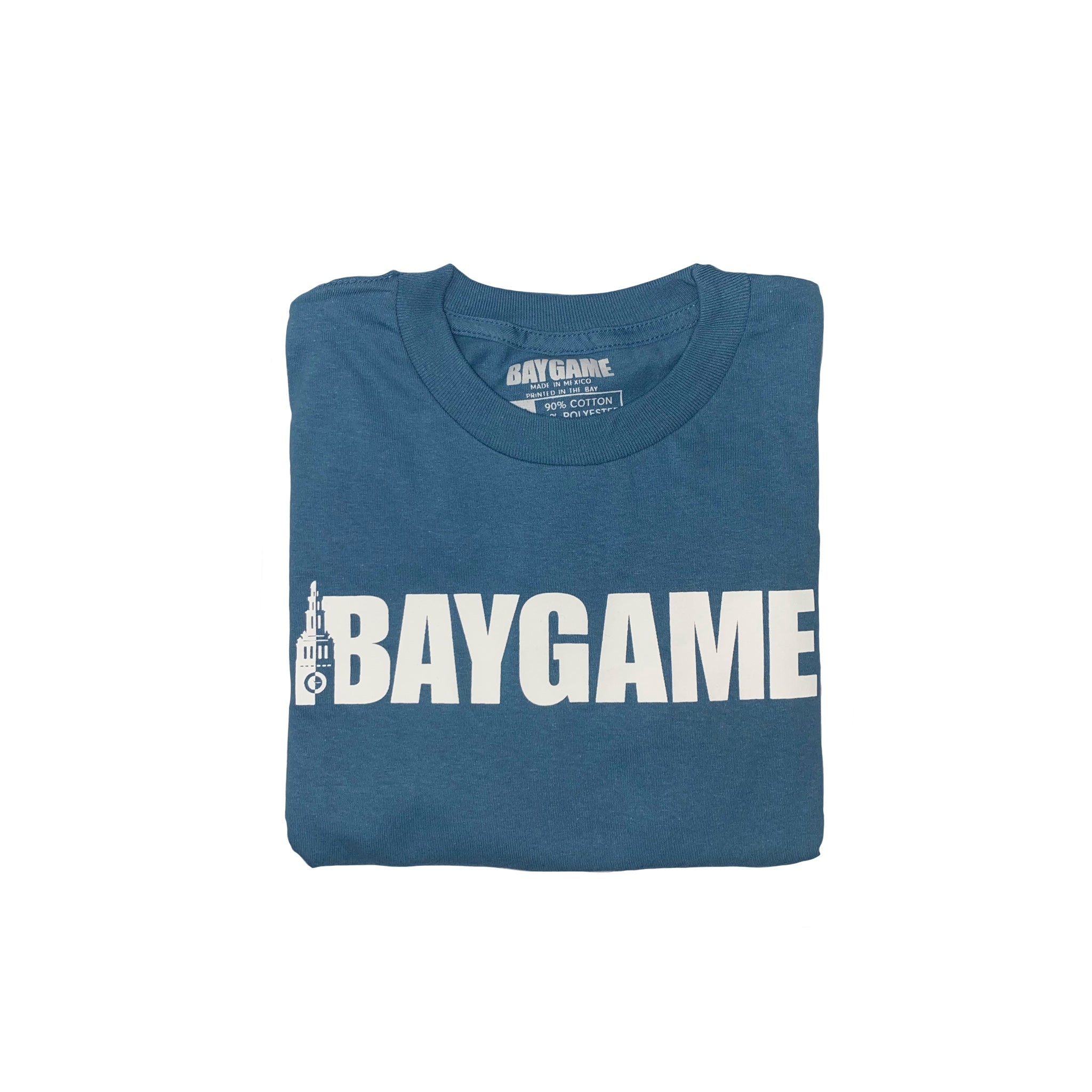 Baygame Classic Logo Tee Ocean Blue